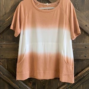 Tie-dyed oversized tunic